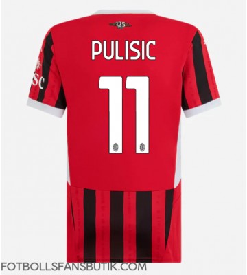 AC Milan Christian Pulisic #11 Replika Hemmatröja Damer 2024-25 Kortärmad